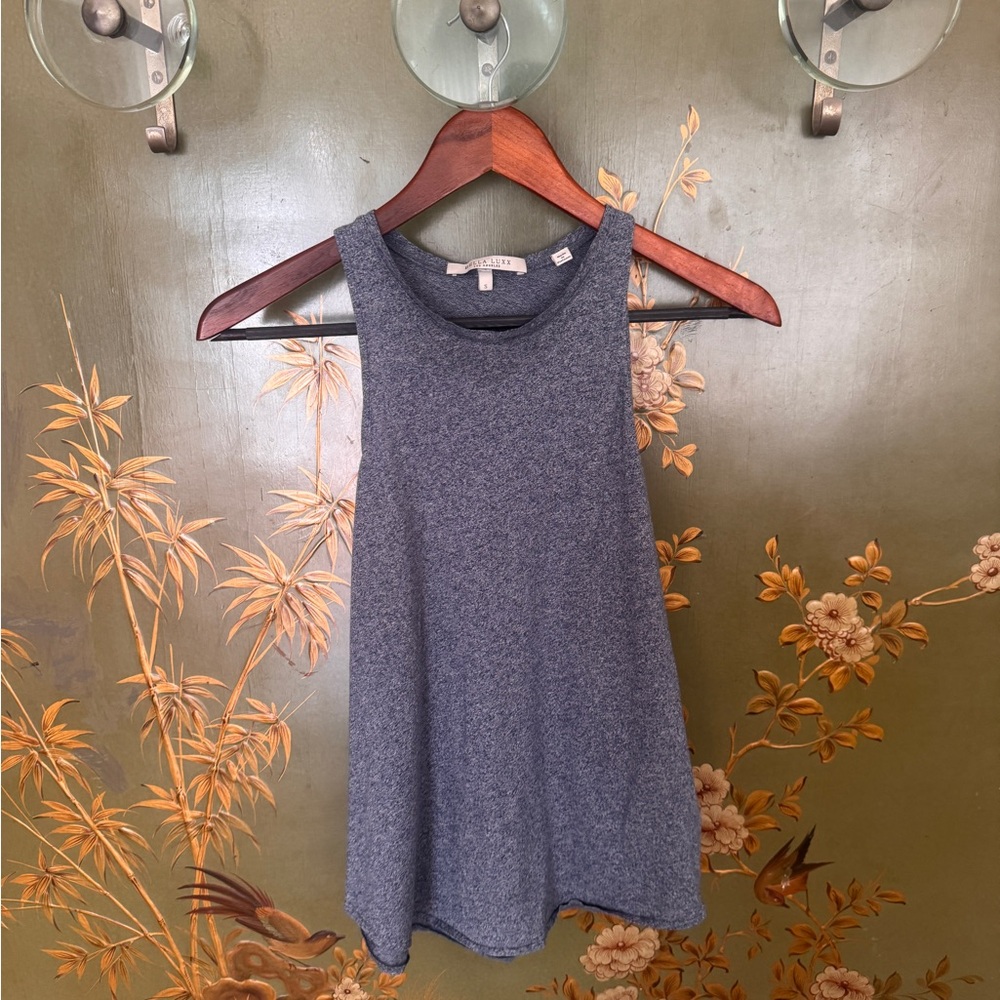 Bella Luxx Heather Blue Tank Top